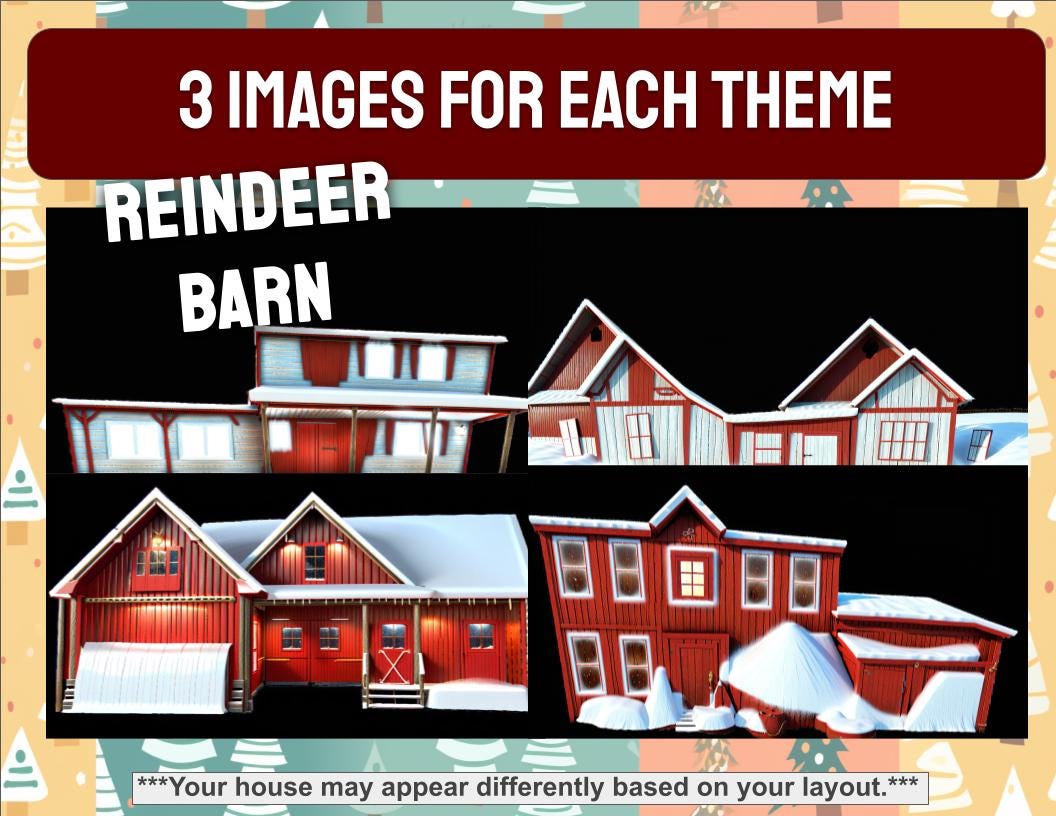 Christmas Projection Mapping Facade Pack! - PACK 3 - Three Themes ...