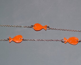 GOLDFISH Hand-drawn necklace