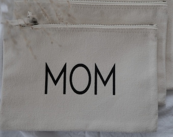 Kleine Tasche mit Reißverschluss / Kosmetiktasche MOM