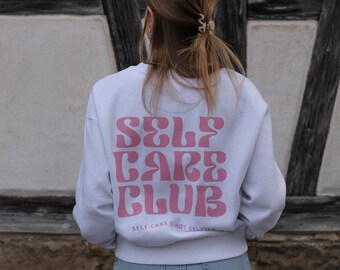 Kurzer Oversized Sweater „self-care“