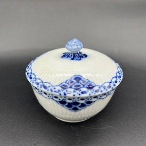 Royal Copenhagen Princess Blue Sugar Bowl with Lid