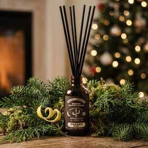 Forest Fir Reed Diffuser, Evergreen Scent, Natural Essential Oils, 3.5oz Home Fragrance