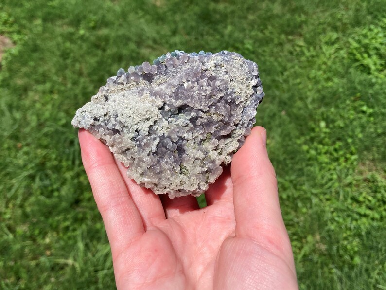 Green & Purple Grape Agate Cluster, Botryoidal Quartz, Raw Healing ...