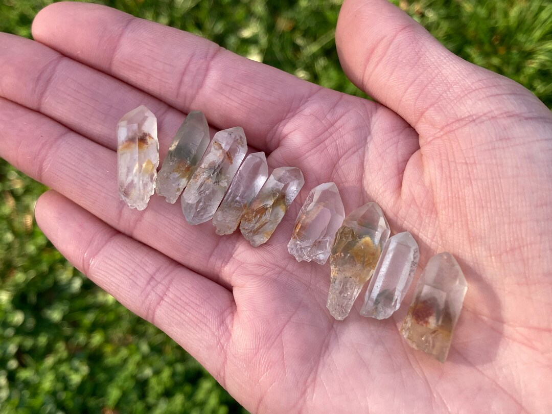 Quartz Root Tips Mini Included Quartz Points, Garden Quartz, Raw Healing Crystals - Etsy