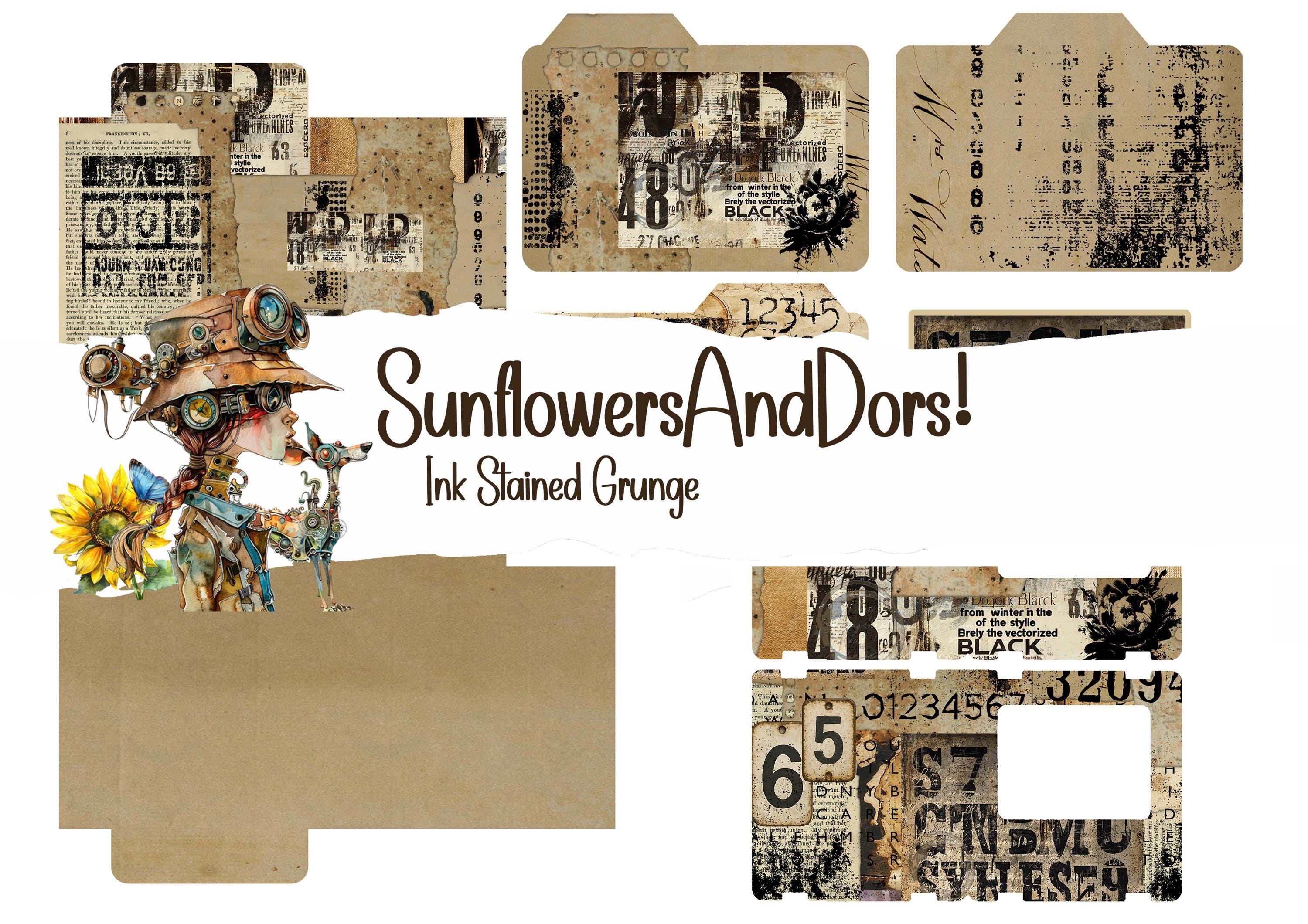 Ink Stained Grunge [SAD 0126 01] Digital Kit - Etsy
