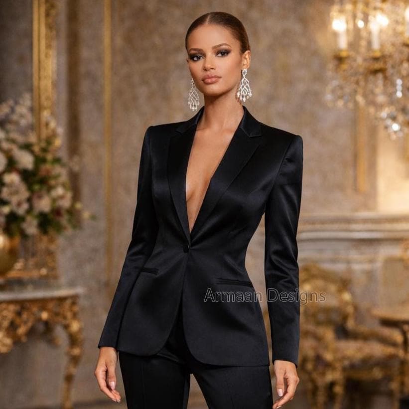 Sexy Black Pantsuit - Etsy UK