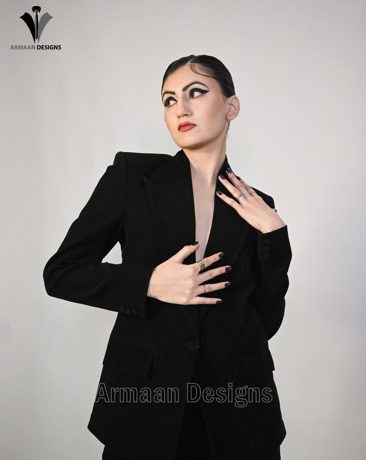 Women's Black Velvet Two-Piece Suit - Flared Pants & Blazer | Elegant Formal Wear | Party Outfit | Holiday Fashion | Trending Women’s Suit..