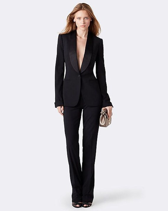 Women Tuxedo Two Piece Suit/two Piece Suit/top/womens Suit/womens Suit  Set/wedding Suit/ Womens Coats Suit Set. -  Canada