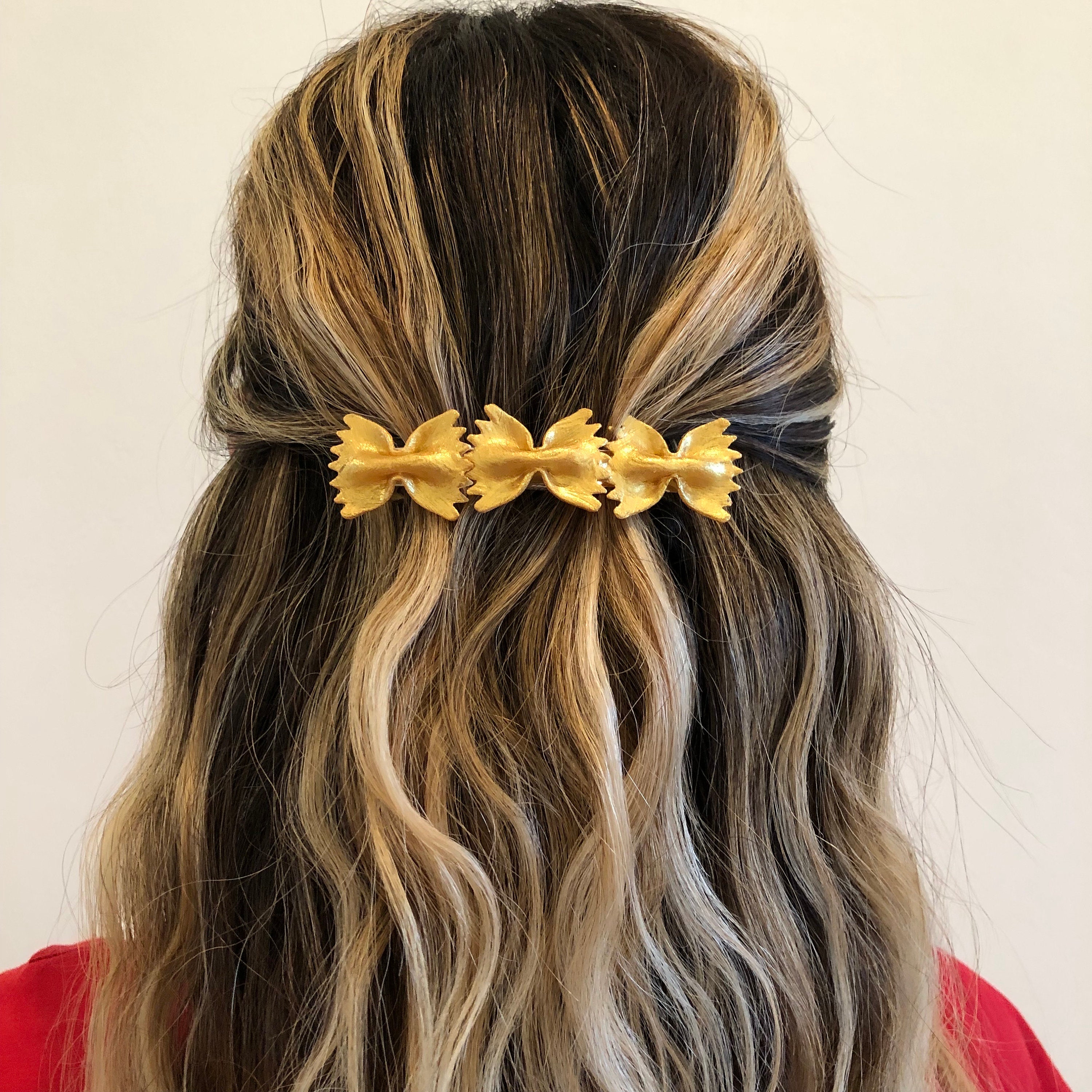 Banana Republic Gold and Black Bow Hair Clip - Great for Valentine\'s Day! Valentine main image 2