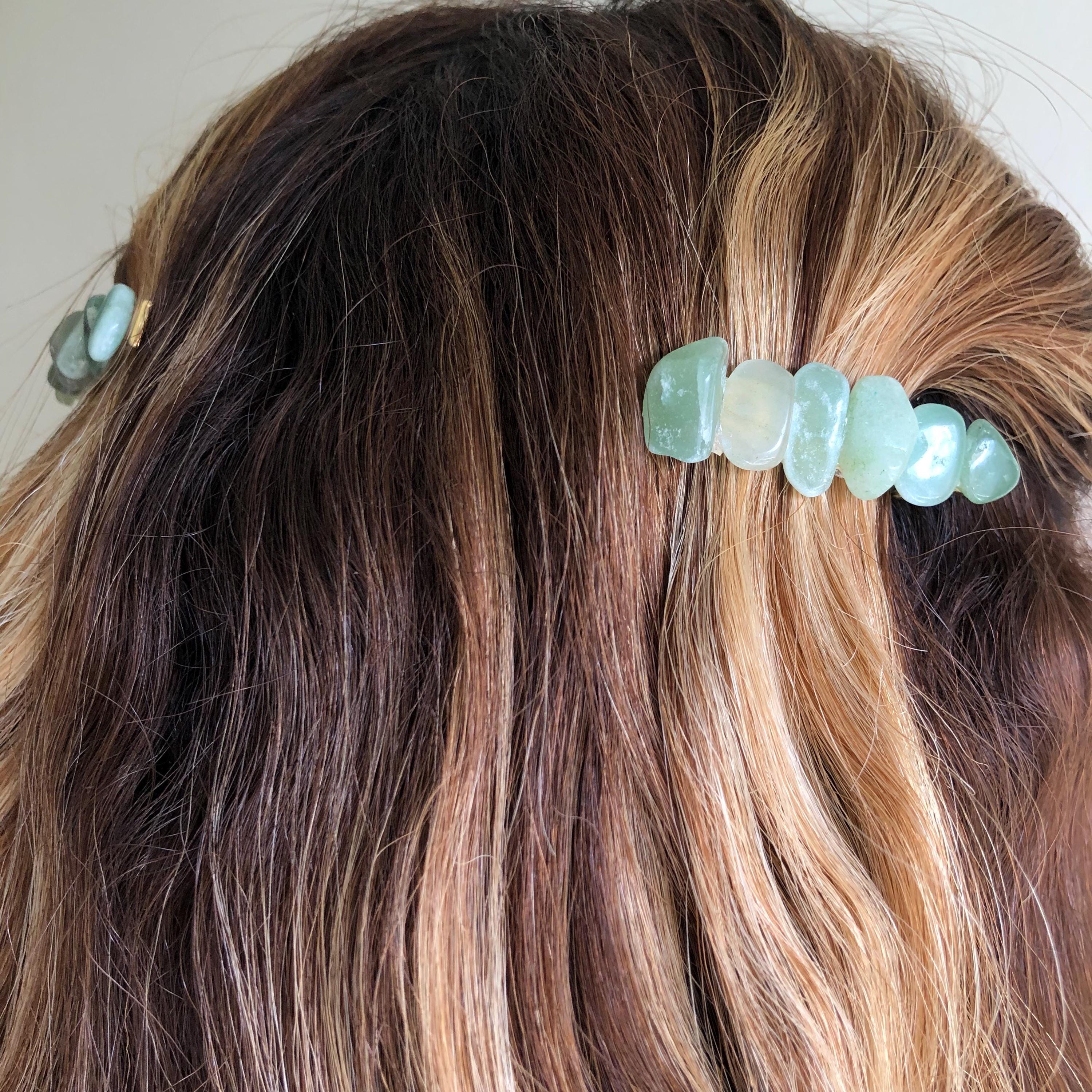 Natural Stone Hair Barettess Sa9ecaa90ed21470b9ccb1e9f1f7f8  main image 2