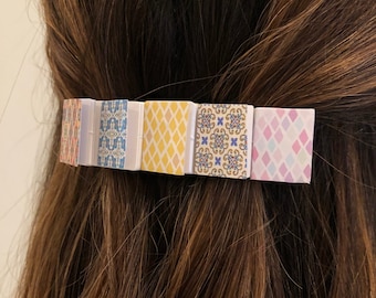 Miniature Book Hair Clip Barrette: Bookish Gift for Librarian