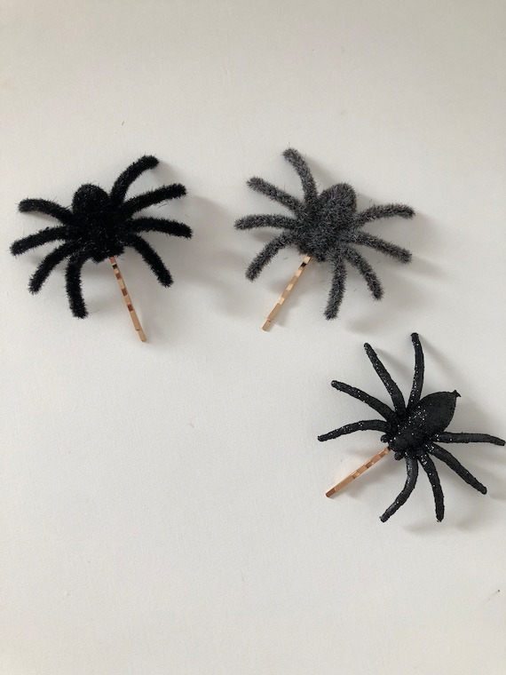 Spider Handmade Hair Pin Creepy Halloween Hair Clip Barrette Etsy