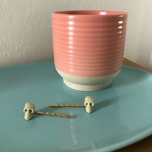 Creepy Halloween skeleton skull hair clips