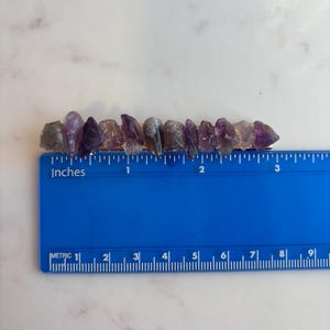 Purple amethyst gemstone large handmade hair clip barrette, crystal hair accessory image 8