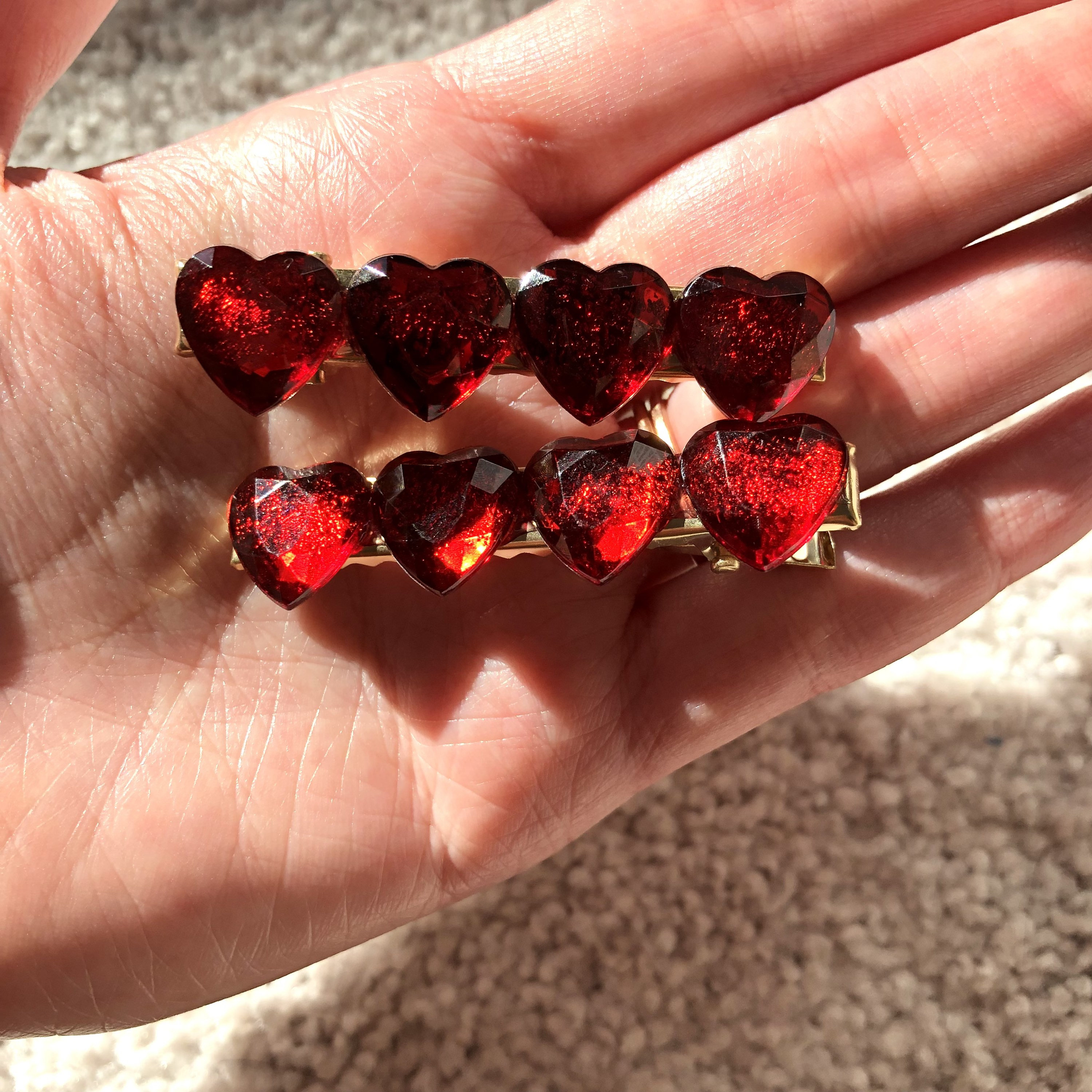 Red Heart Hair Gems – Pickaparty