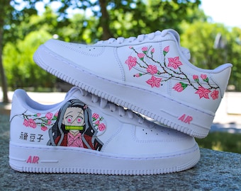 Air force one anime and flower custom sneaker woman and child