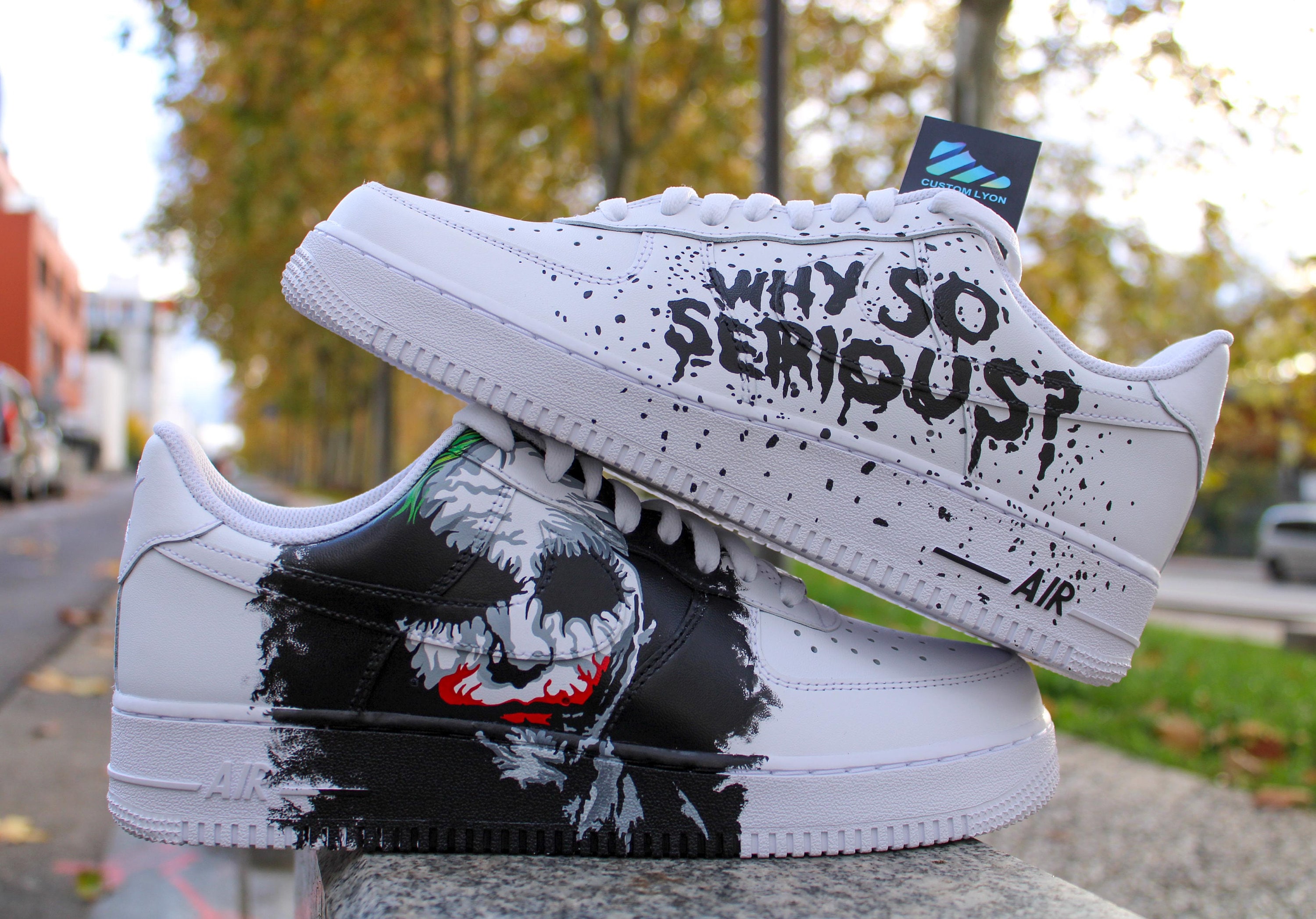 Joker Air Force One Custom for Men Woman and Child Why so -  Denmark