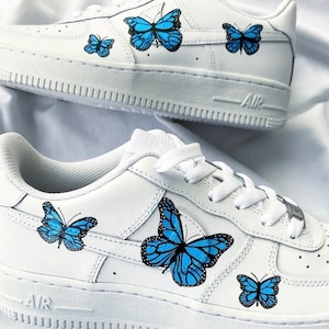 Airforce 1 Papillon bleu sneaker custom