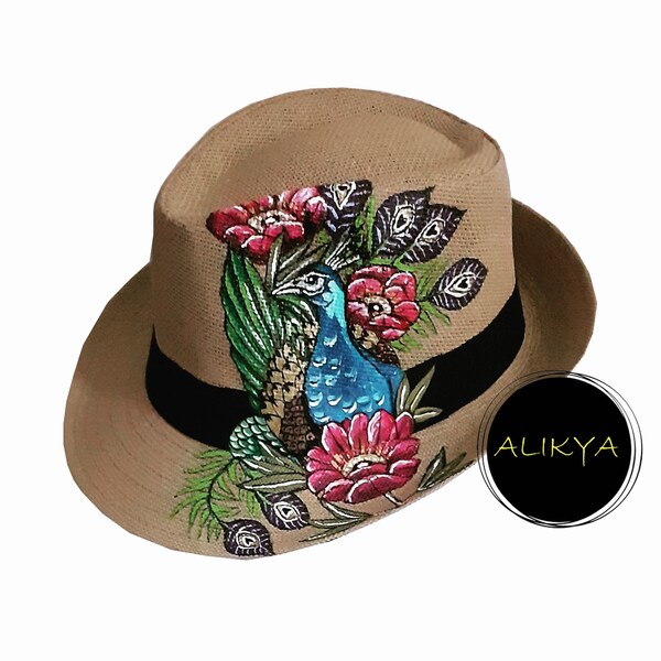 Hand Painted Hats Etsy