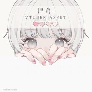 Vtuber Peekaboo Mãos Espiando - Adereço para VTube Studio, Totalmente Animado e com Rig.