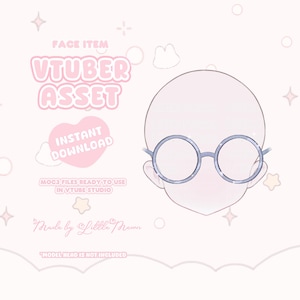 VTuber Asset | Rigged Blueberry Glasses