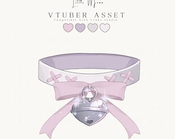 Vtuber Asset | Choker Necklace Outfit Accessory for Vtuber Models | VTube Studio Compatible