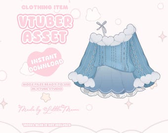 VTuber Asset | Rigged Angelic Aquamarine Set