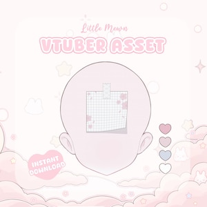 VTuber Asset | Customizable Sticky Note | Vtube Studio