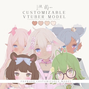 VTube Studio用のカスタマイズ可能な既製VTuberモデル