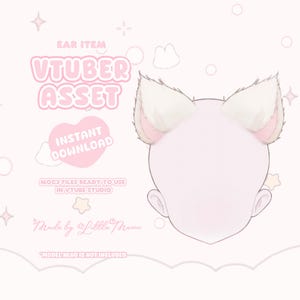 VTuber Asset | Rigged Fluffy Cat Ears