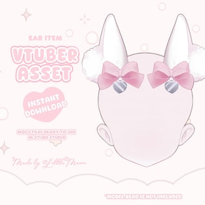 VTuber Asset | Rigged Princess Bunny Ears