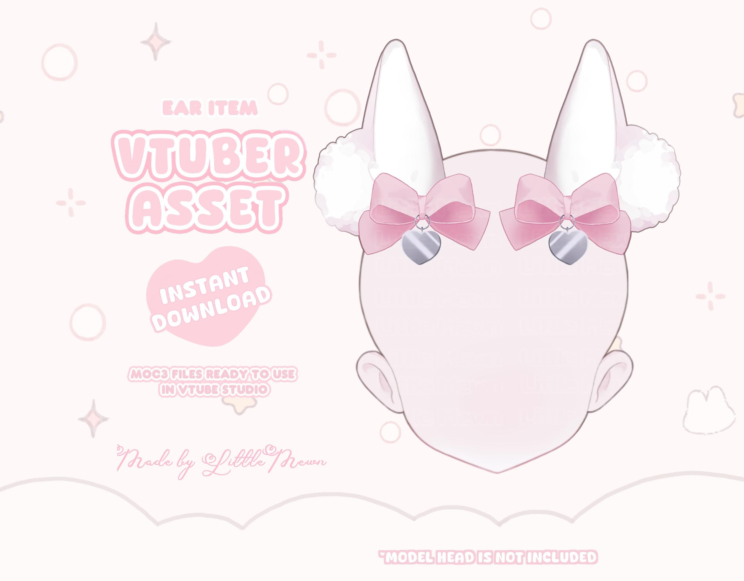 VTuber Asset | Rigged Princess Bunny Ears