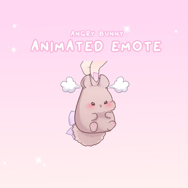 Emote | Cute Angry bunny for Twitch Streaming