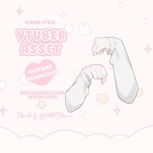 VTuber Asset | Customizable Kitten Hands | Vtube Studio