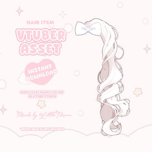 VTuber Asset | Rigged Marshmallow Twirl Ponytail