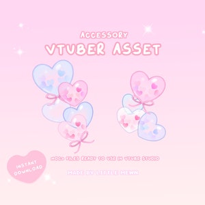 VTuber Asset | Rigged Heartopia Confetti balloons