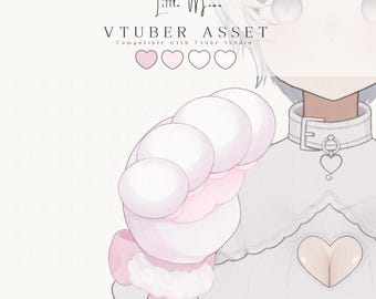 Vtuber Asset | Cat Bunny Paw Hand Outfit Accessory for Vtuber Models | VTube Studio Compatible