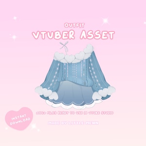 VTuber Asset | Rigged Angelic Aquamarine Set