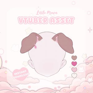 VTuber Asset | Rigged Cute Vtuber puppy Ears
