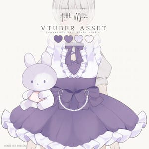 Vtuber Asset | Maid Dress Outfit for Vtuber Models | VTube Studio Compatible