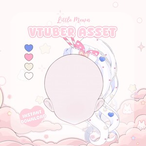 Vtuber Asset | Rigged Sweet Tails Hair - Etsy