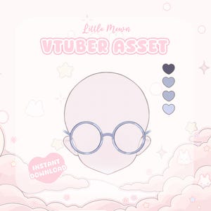 VTuber Asset | Rigged Blueberry Glasses
