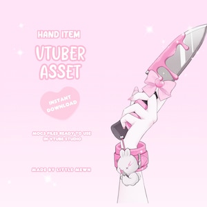 VTuber Asset | Rigged Cute Cutting Knife