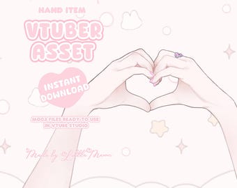 VTuber Asset | Rigged Heartfelt Heart Hands