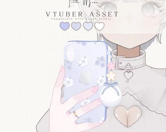Vtuber Asset | Smart Phone Hand Outfit Accessory for Vtuber Models | VTube Studio Compatible