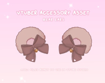 VTuber Asset | Rigged Chocolate Bear Ears
