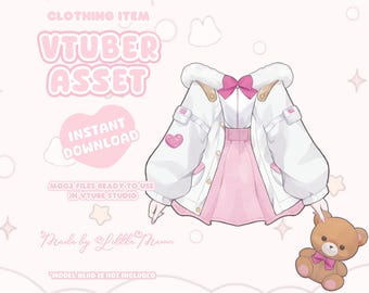 VTuber Asset | Rigged Peony Ensemble Outfit