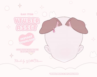 VTuber Asset | Rigged Cute Vtuber puppy Ears
