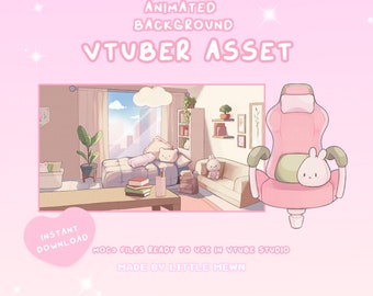 VTuber Background | Animated Cosy Bedroom