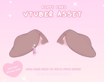 VTuber Asset | Rigged Cute Vtuber puppy Ears